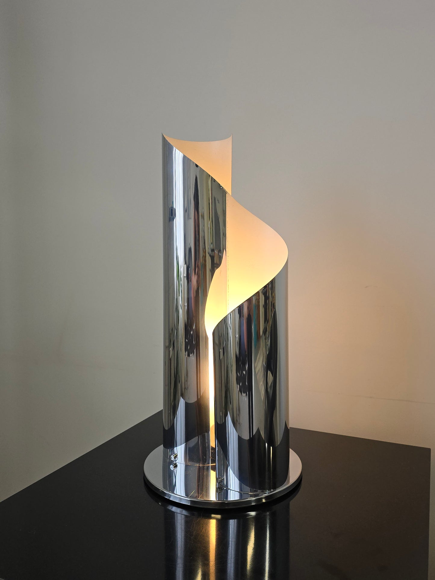 Sculptural Sheet of Metal Table Lamp