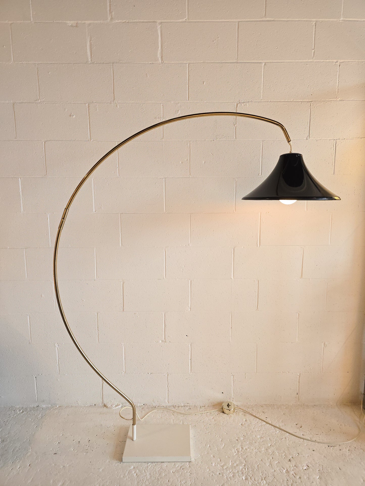 Arc Floor Lamp with Black Shade