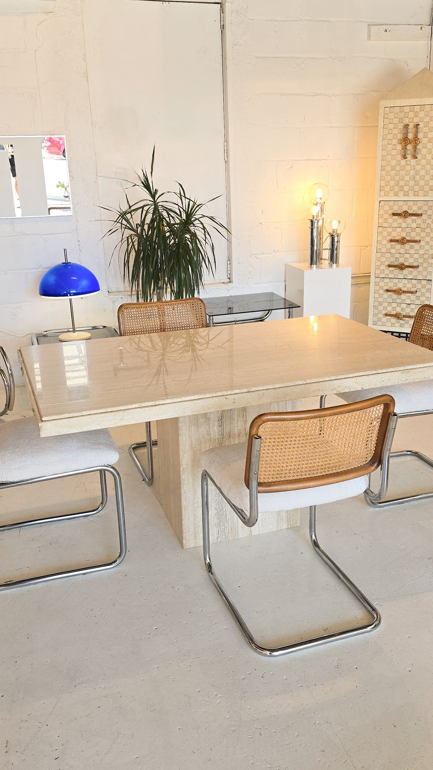 Travertine Dining Table