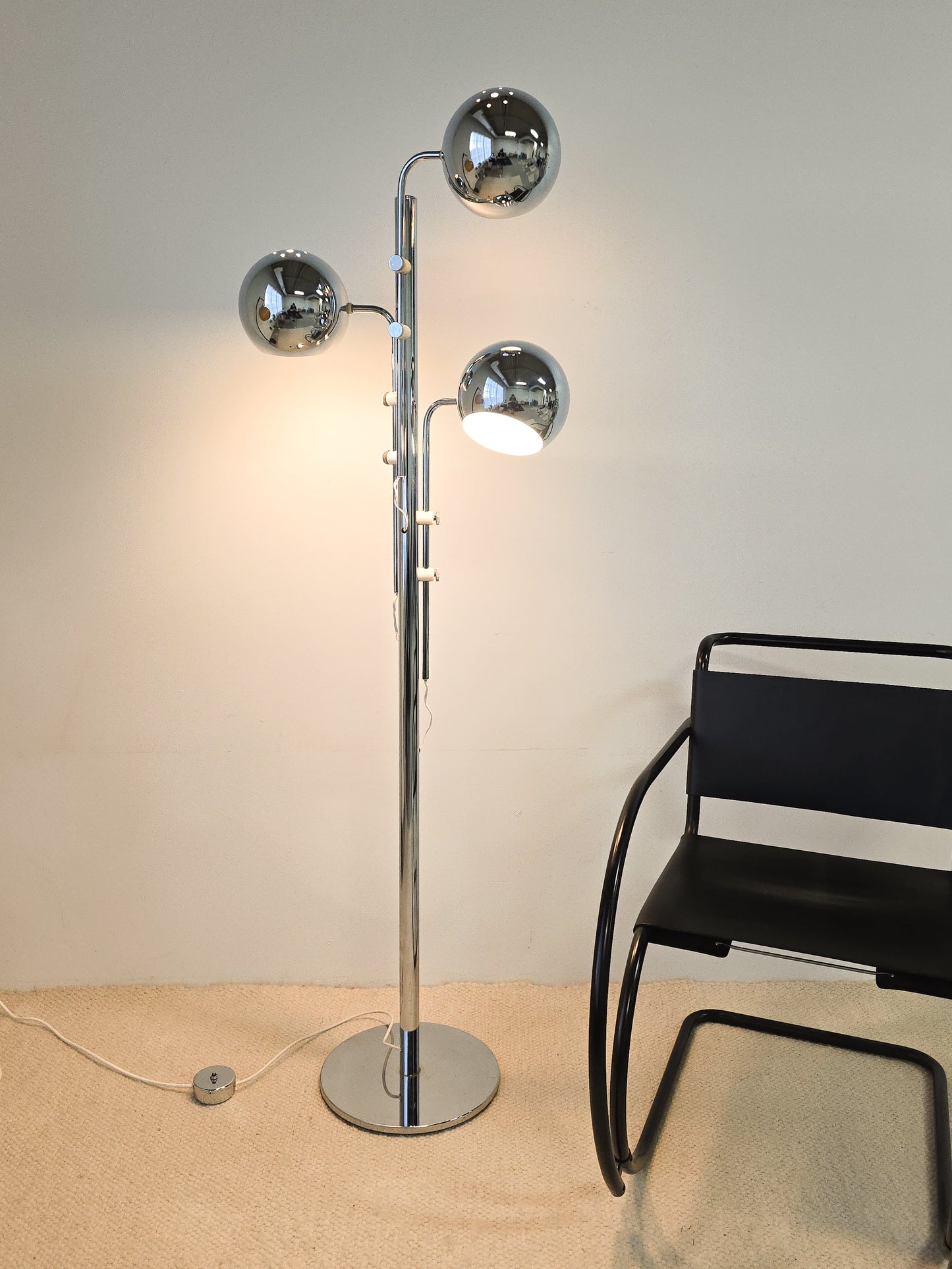Three Tier Chrome Floor lamp
