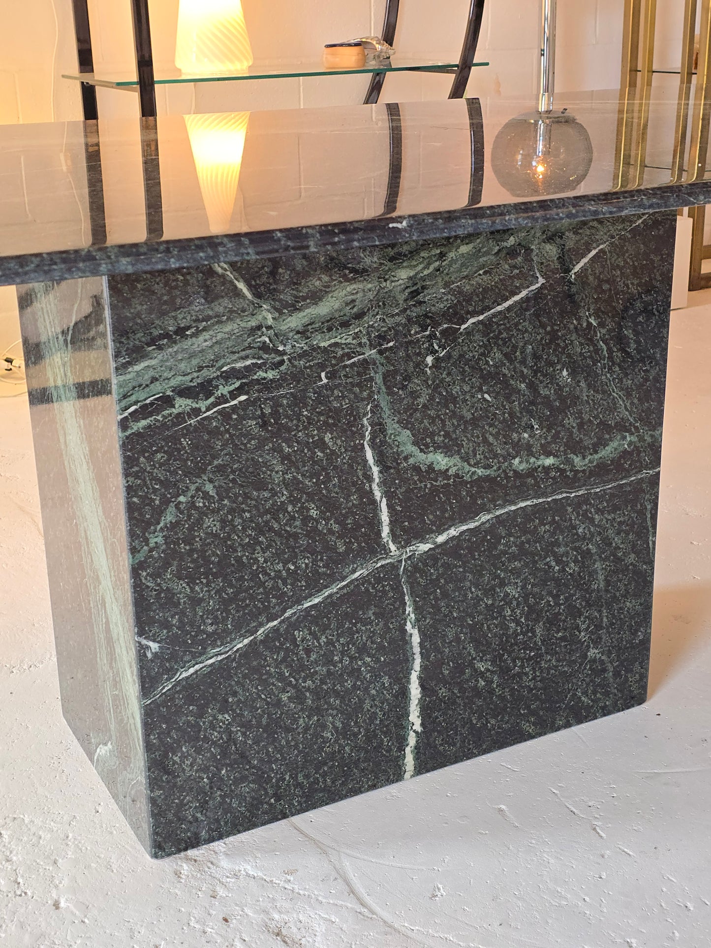 Verdi Alpi Marble Dining Table