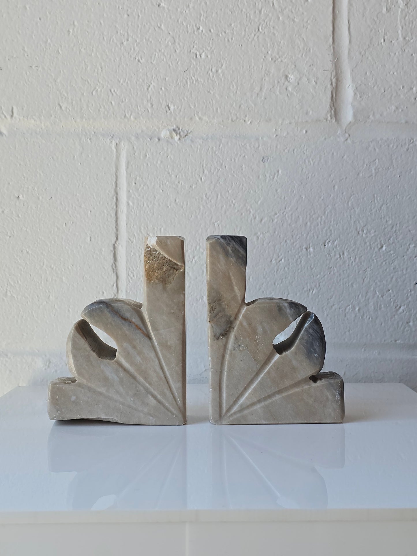 Lilly Marble Bookends