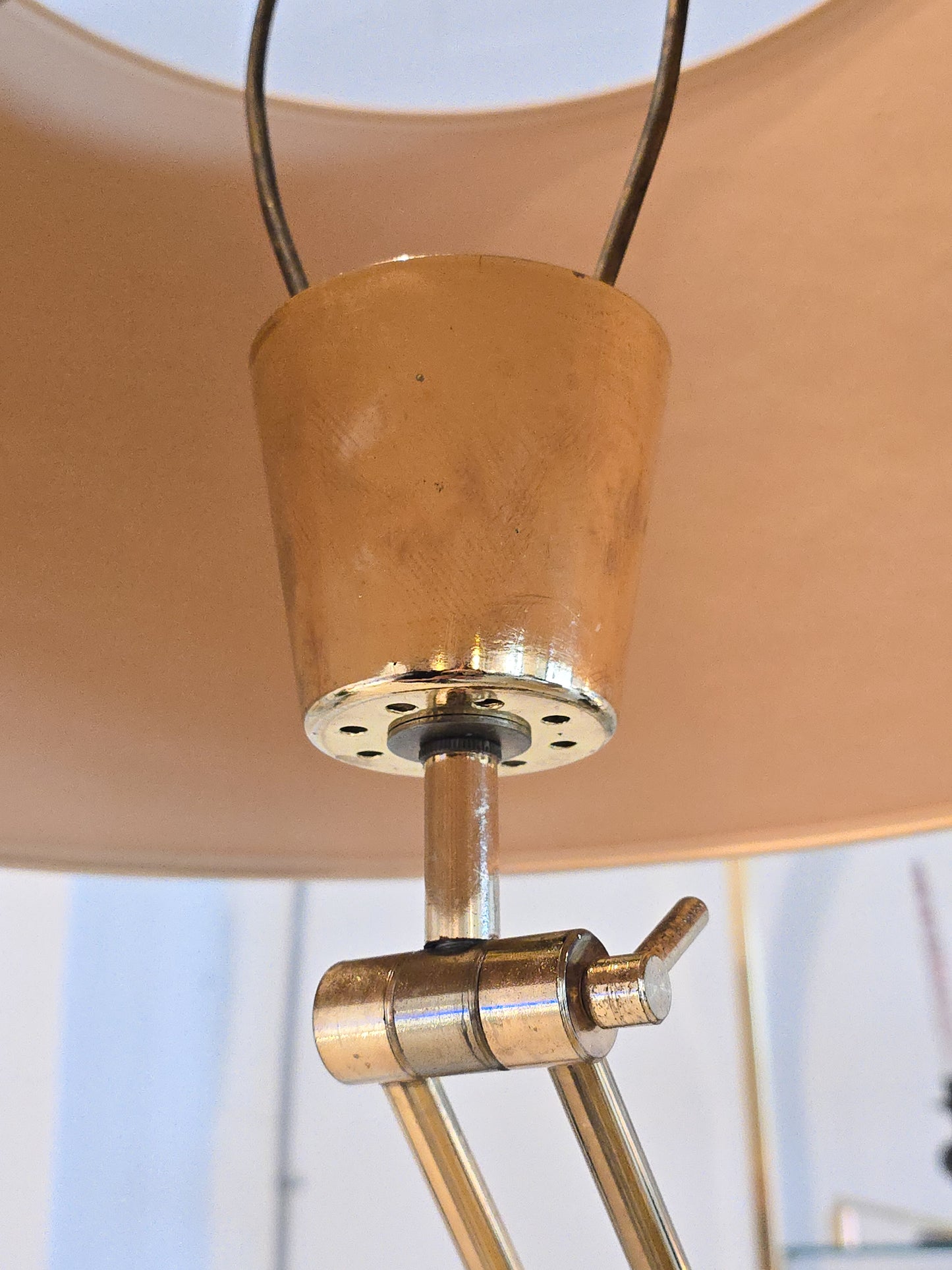 Adjustable Brass Floor Lamp