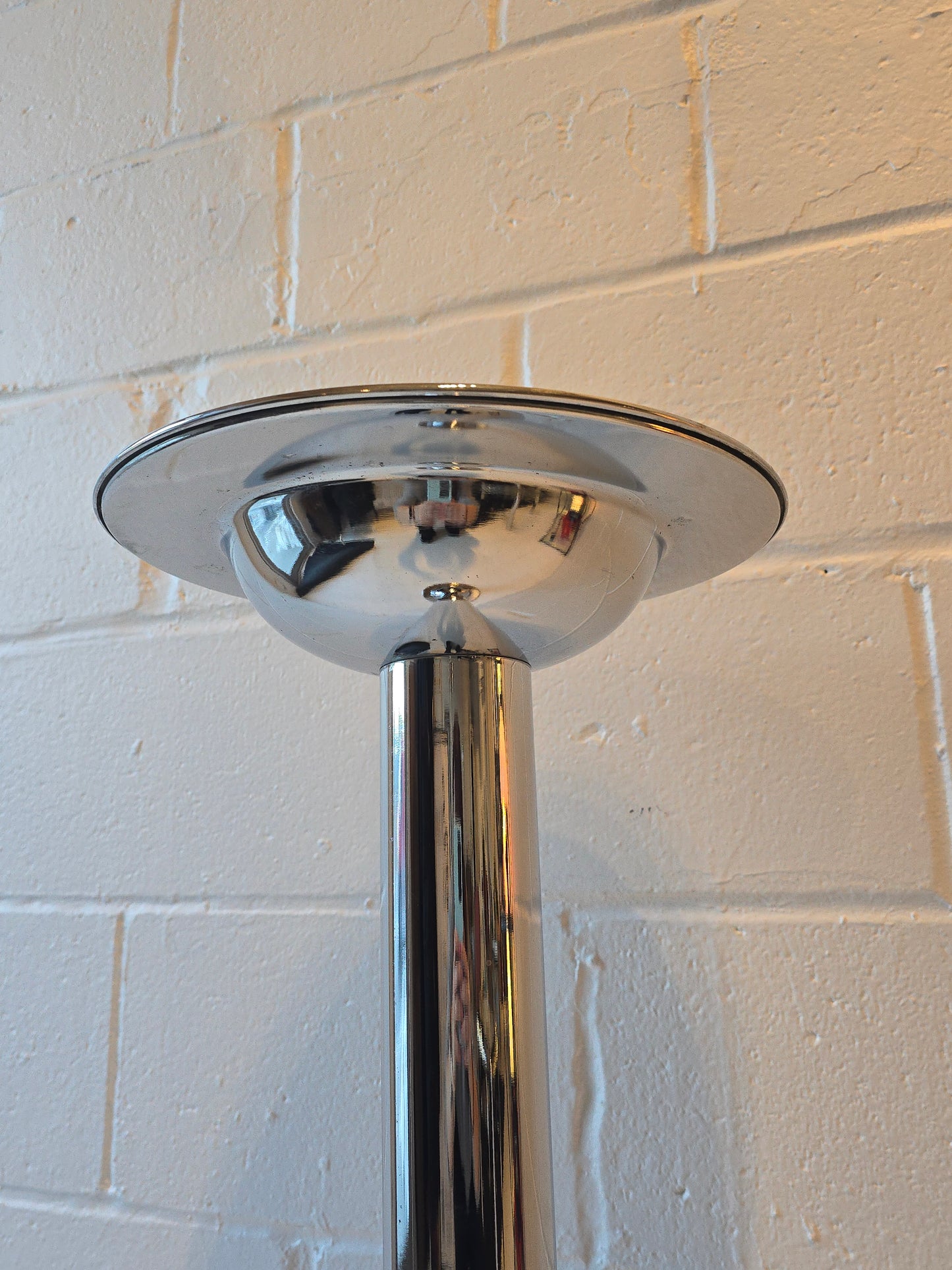 Chrome and Tinted Mirror Glass Top