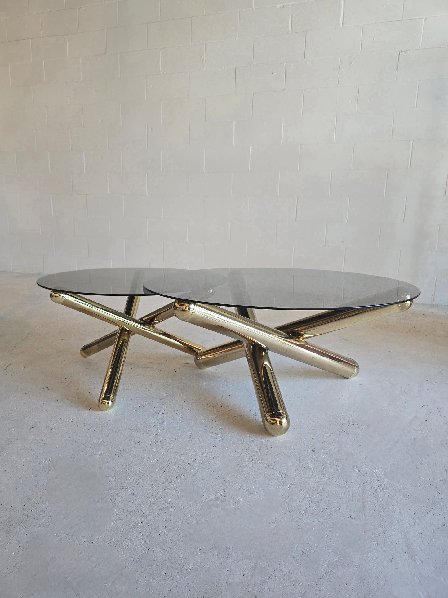 Tubular Brass 'Jax' Tables