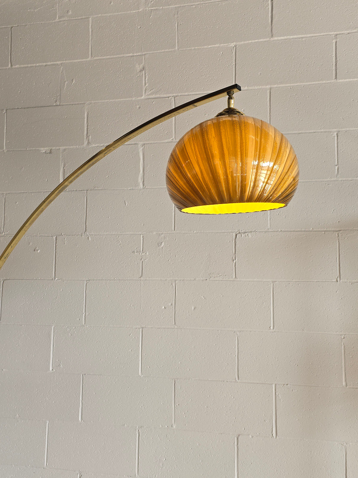 Adjustable Arc Brass Floor Lamp