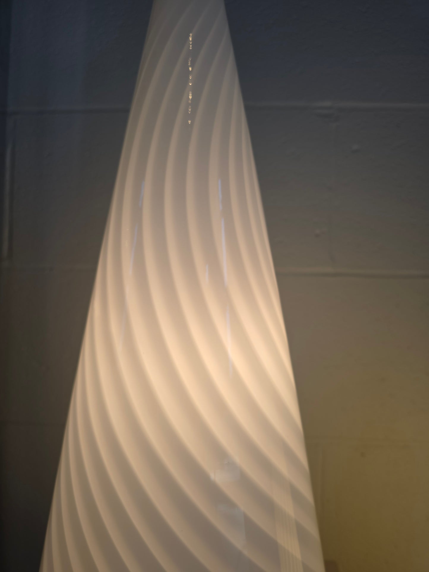 Conical Murano Art Glass Lamps