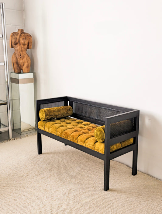 Mid Century Settee Bench