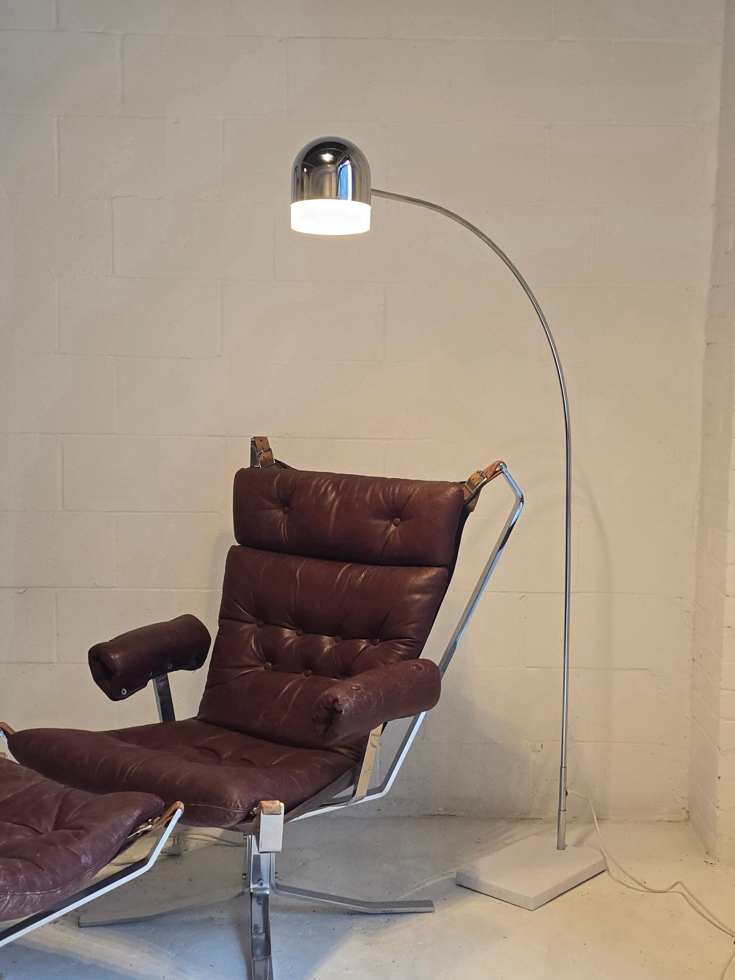 Chrome Arc Floor Lamp