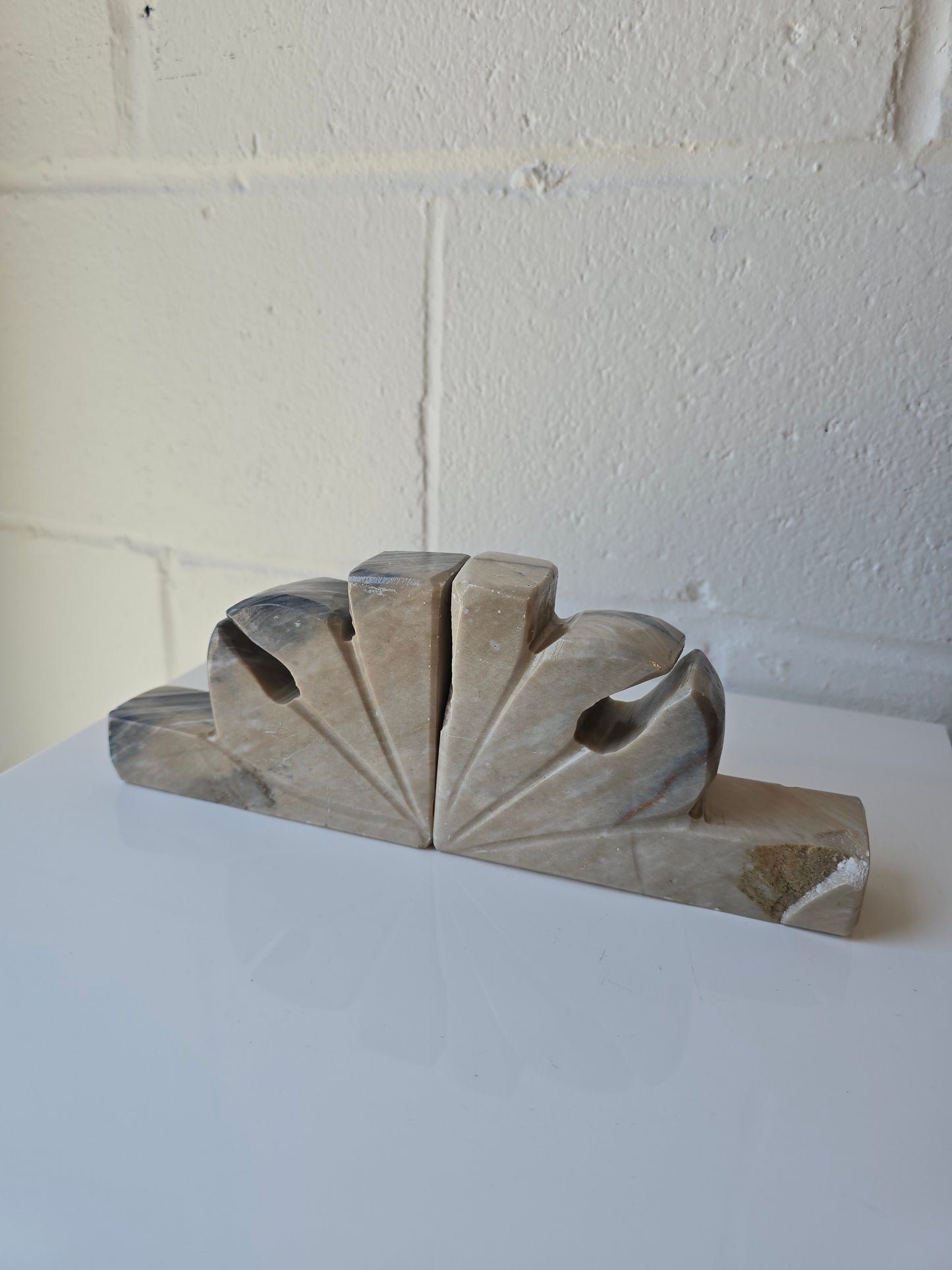 Lilly Marble Bookends