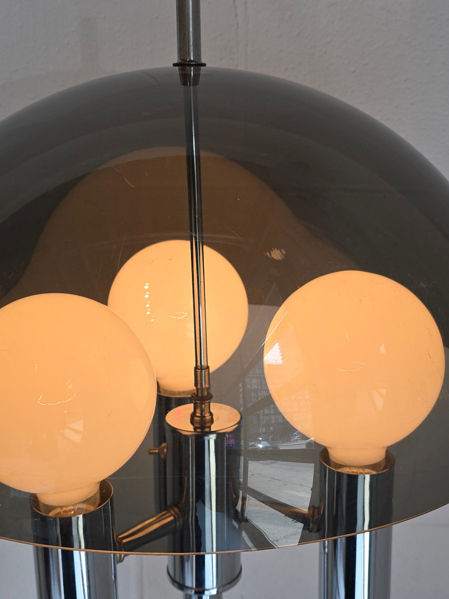 Chrome and Acrylic Floor Lamp