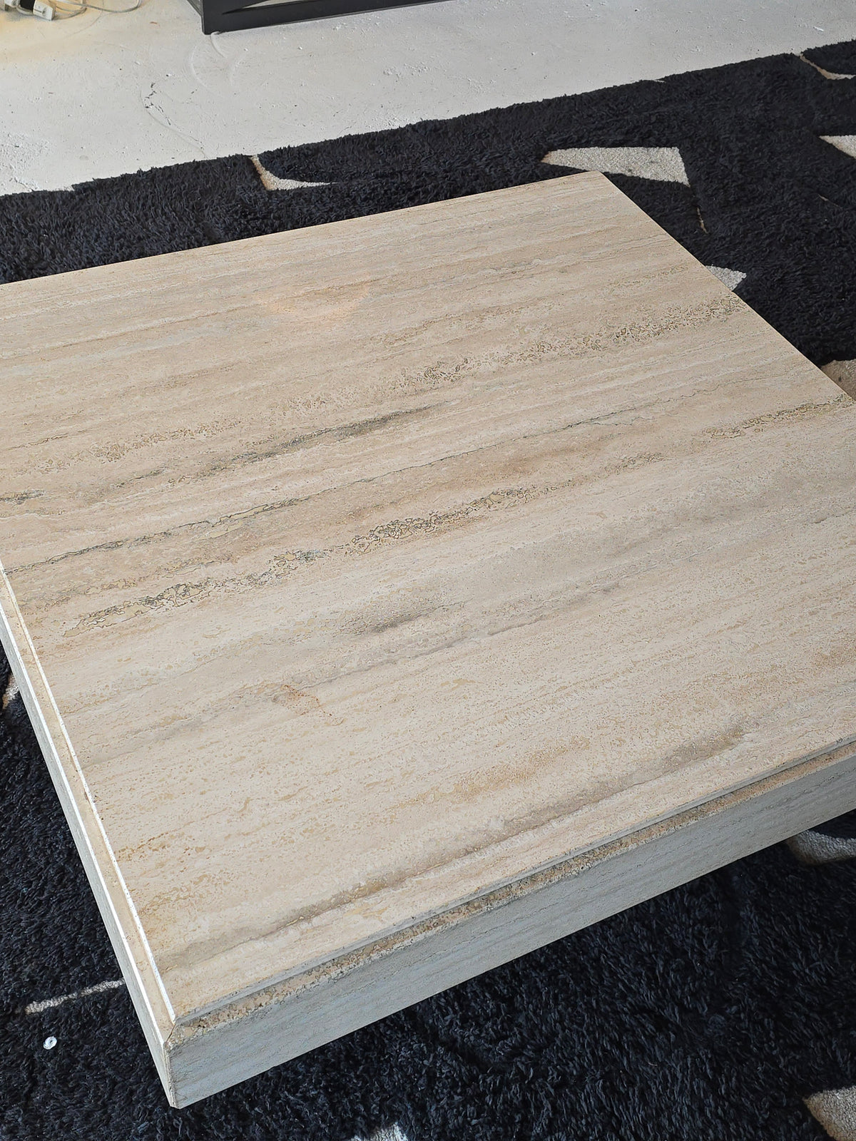 Square Travertine Coffee Table