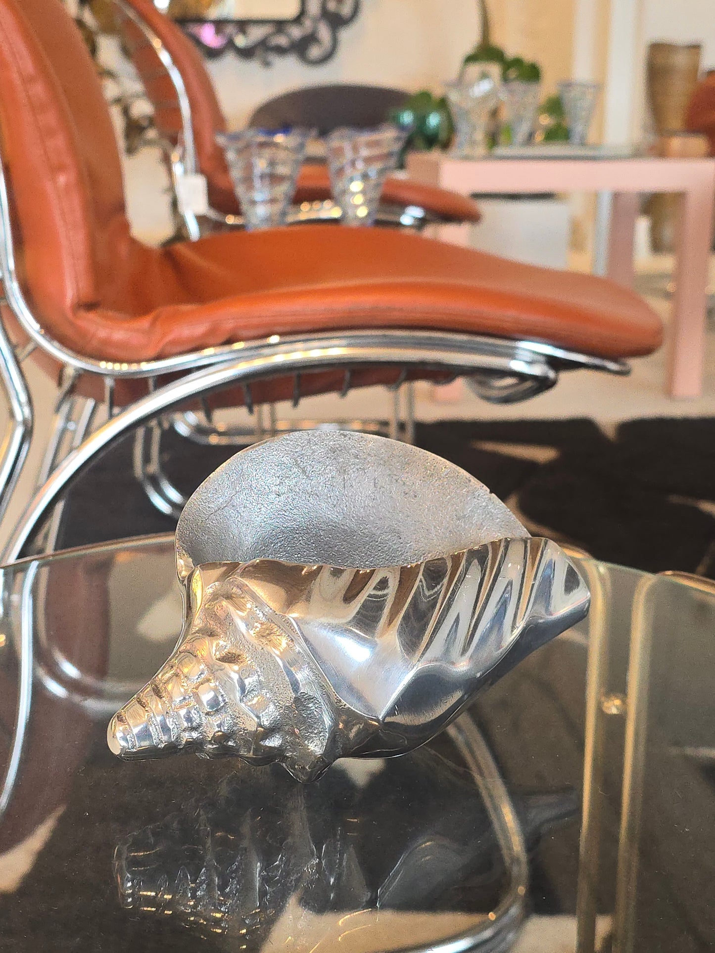 Chrome Shell Decor