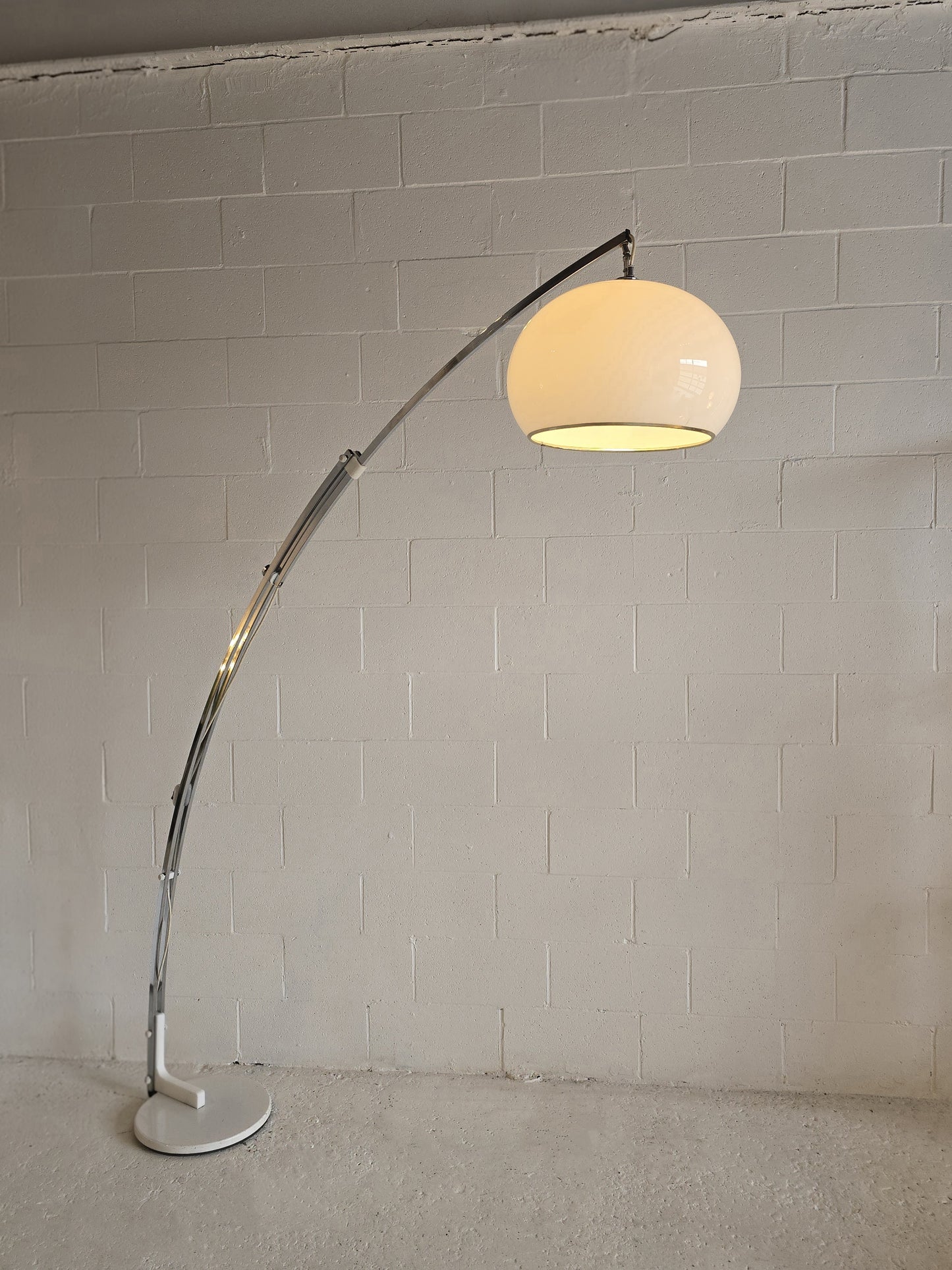 Arc Chrome Floor Lamp by Reggiani