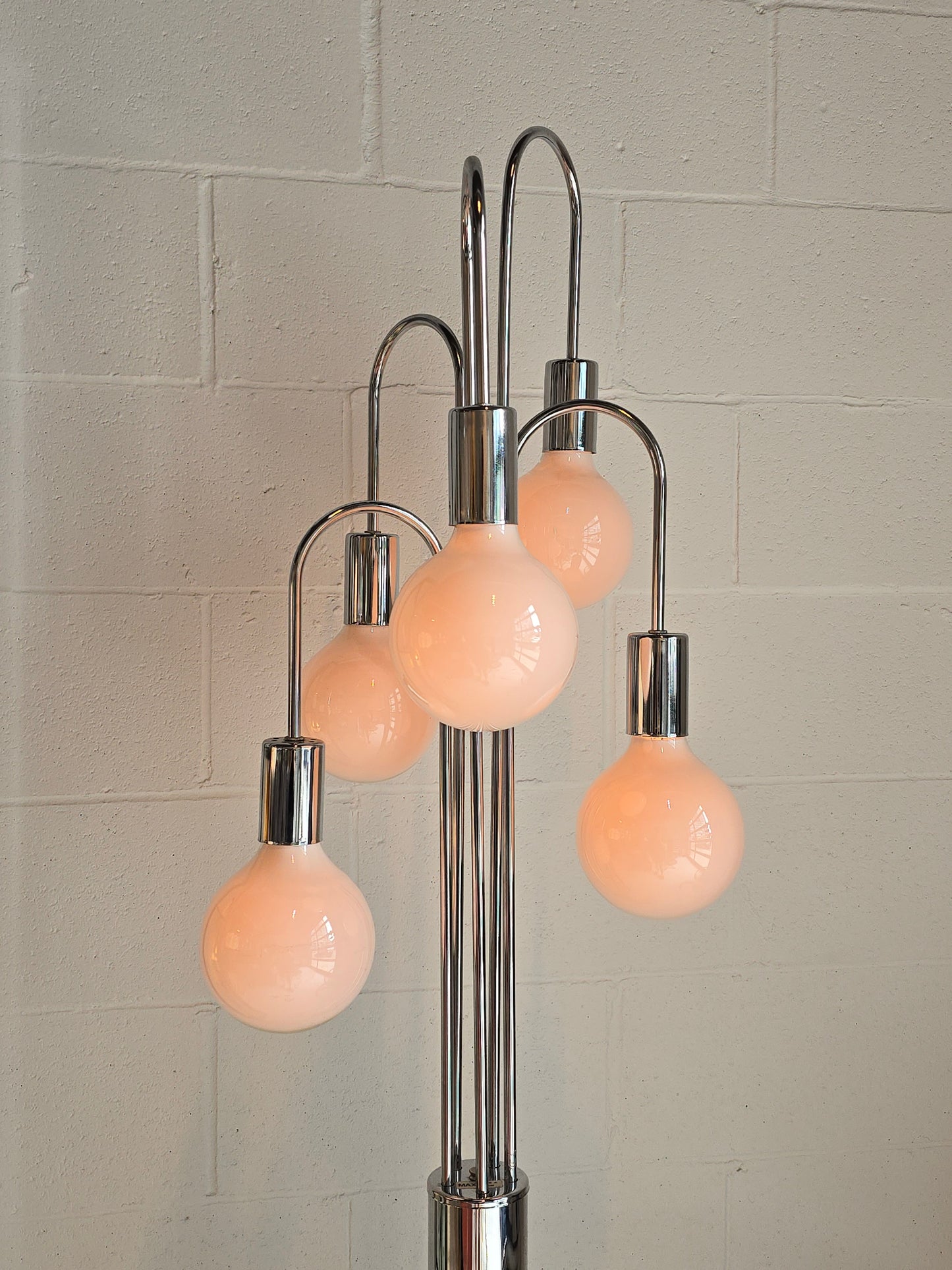 Waterfall Chrome Floor Lamp
