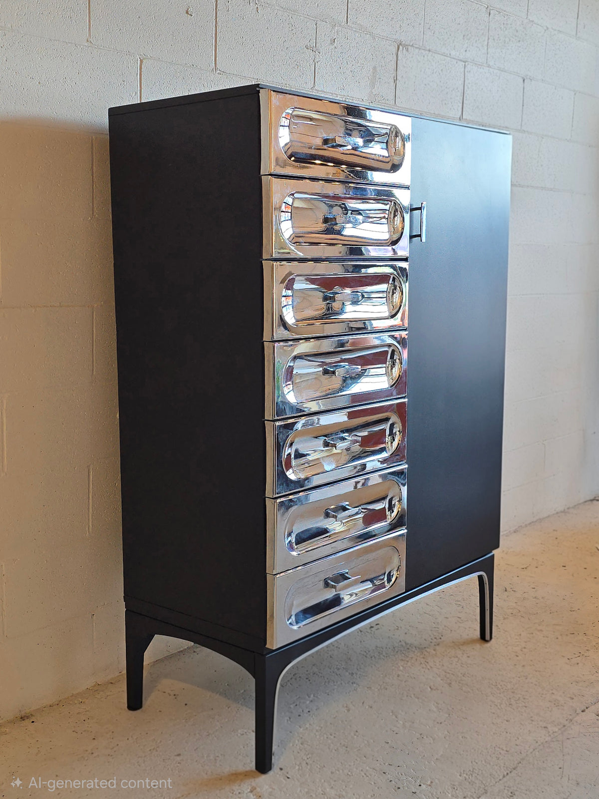 Wardrobe Cabinet by Henri Vallières