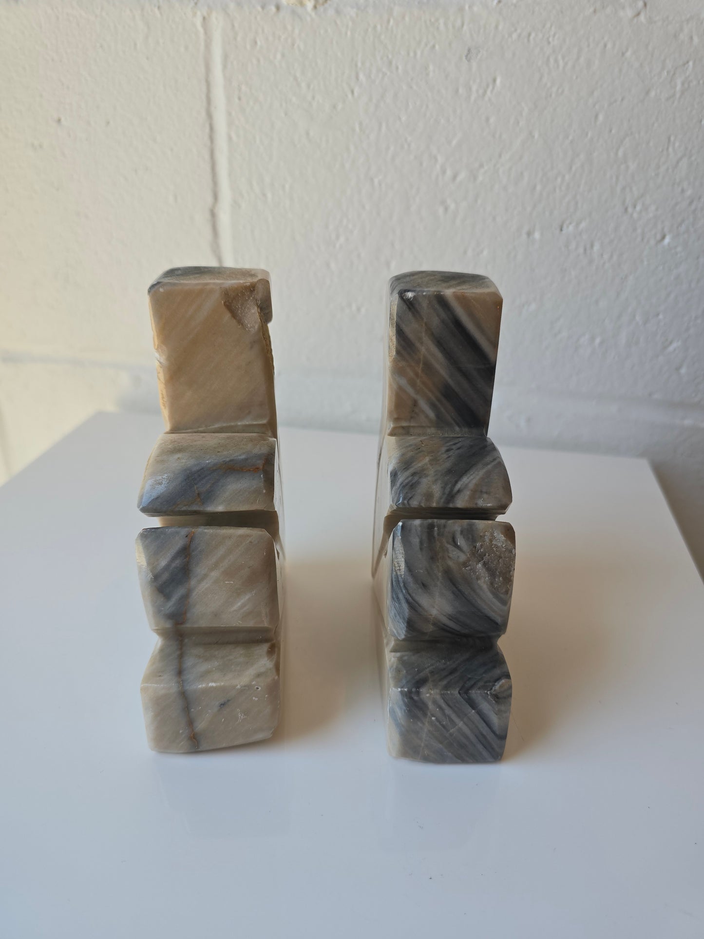 Lilly Marble Bookends