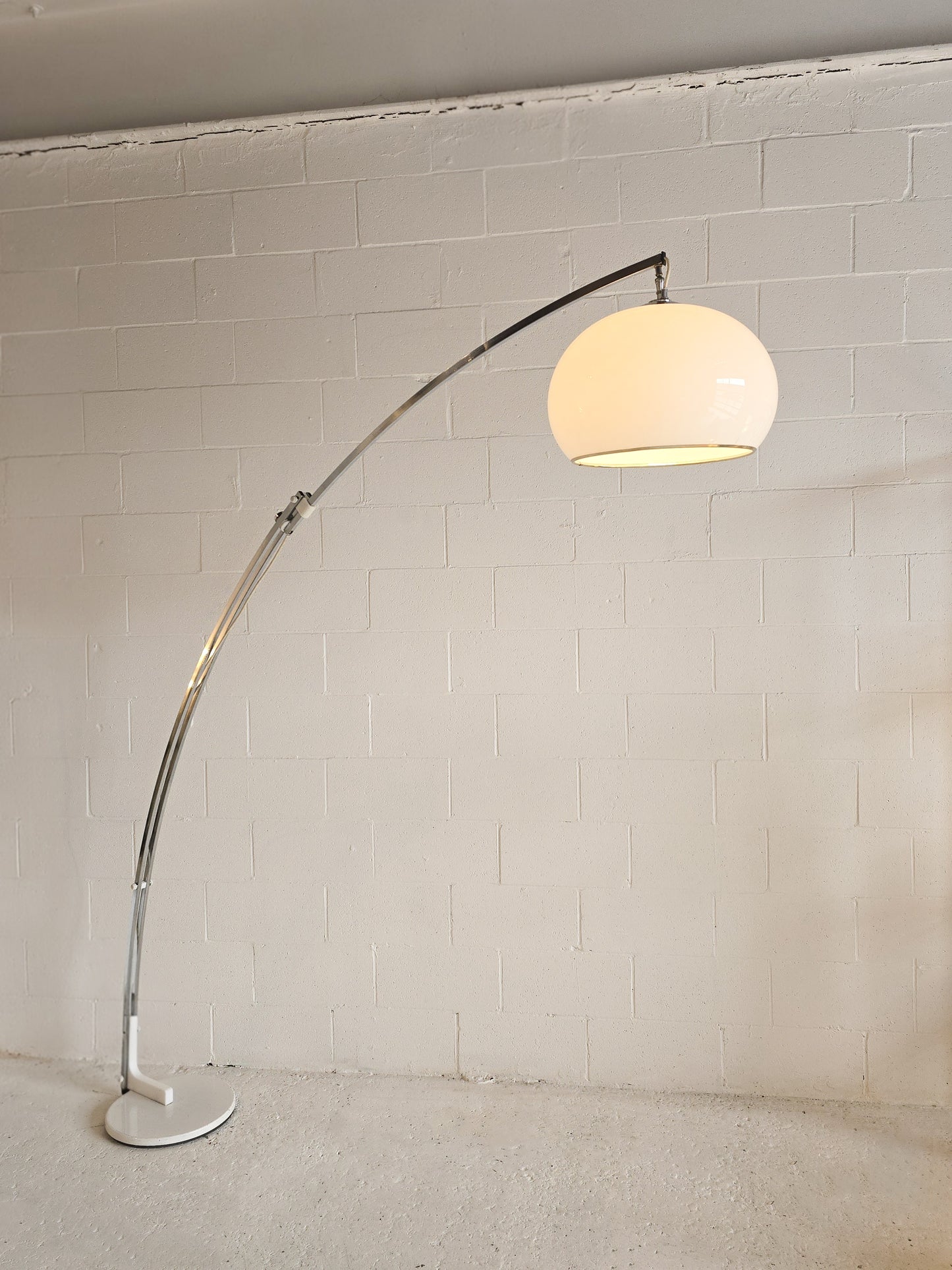 Arc Chrome Floor Lamp by Reggiani