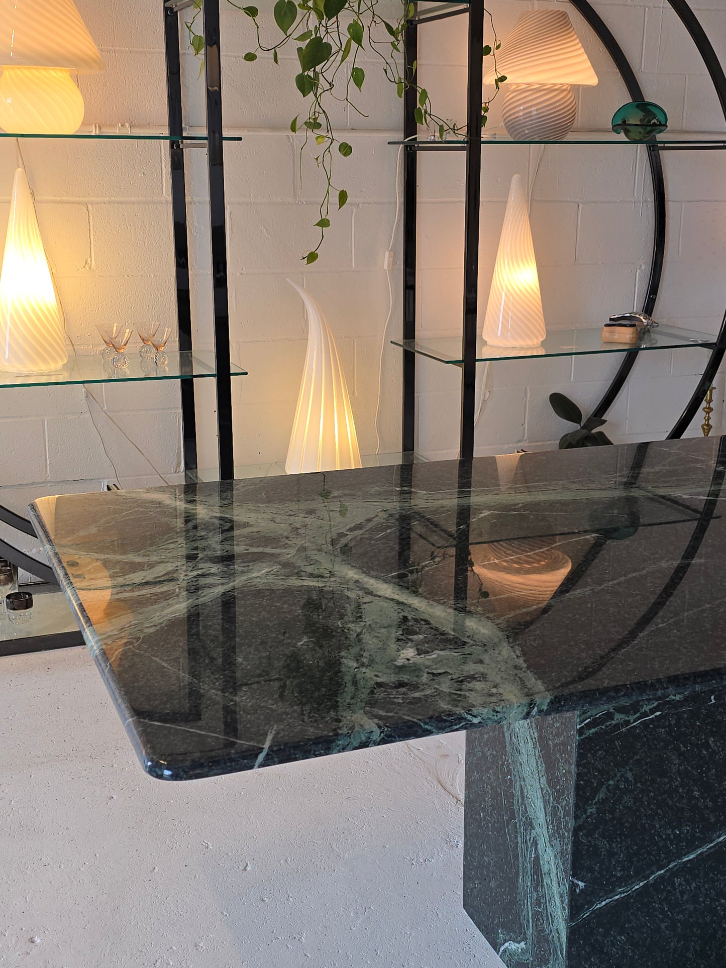 Verdi Alpi Marble Dining Table