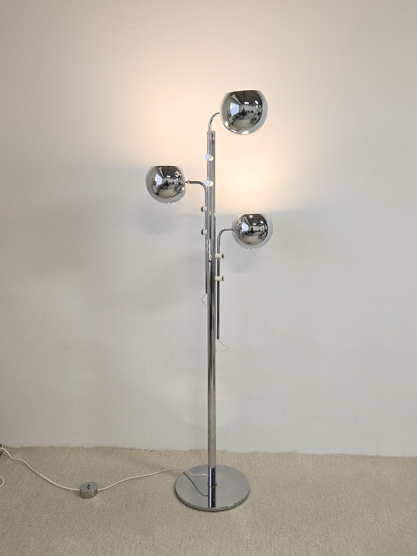 Three Tier Chrome Floor lamp