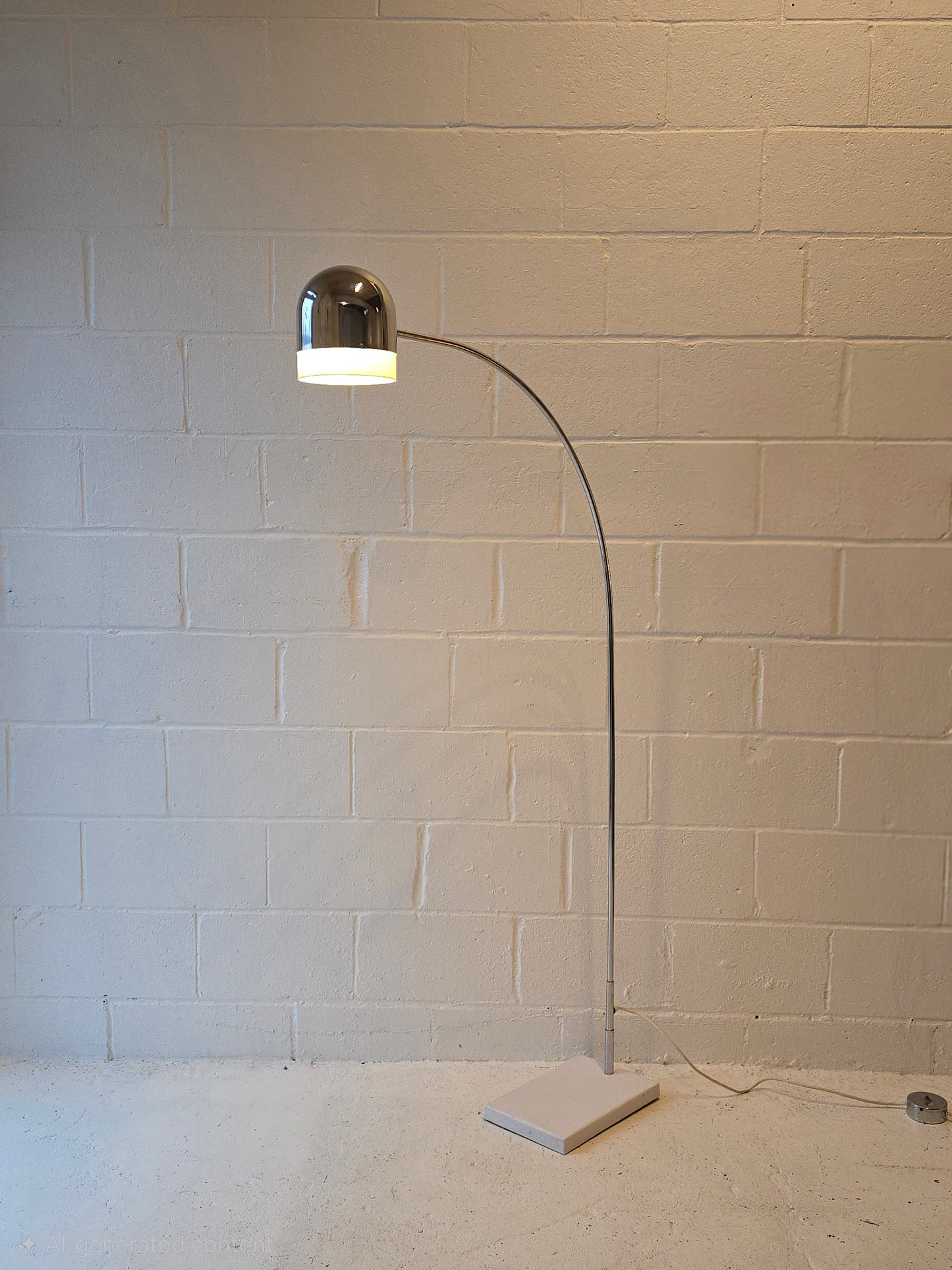 Chrome Arc Floor Lamp