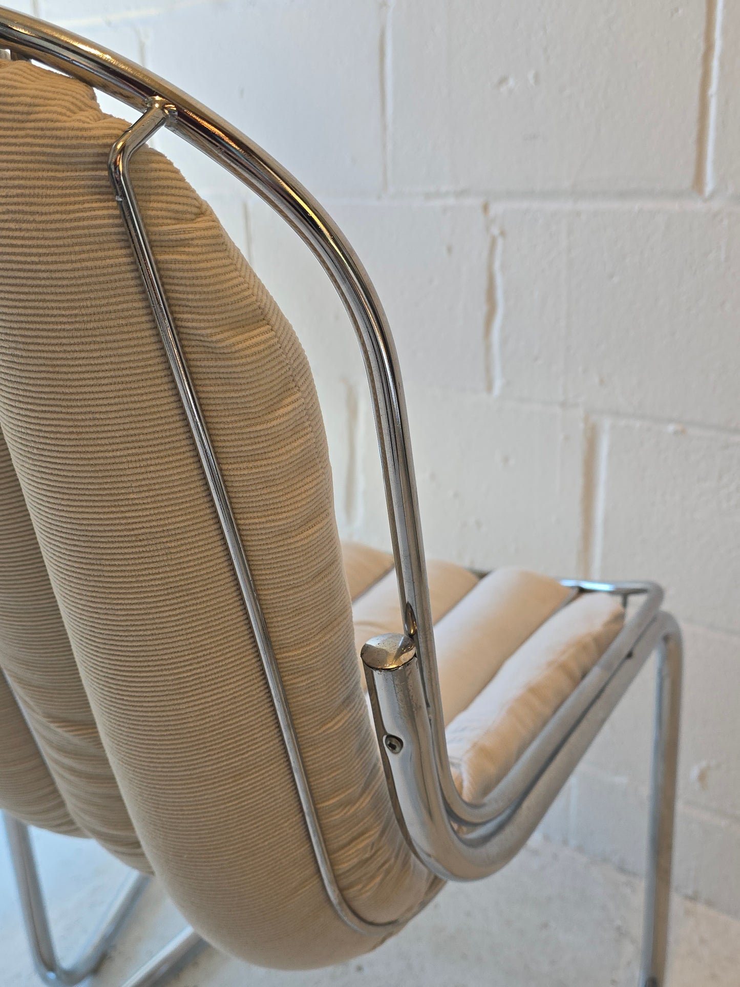 Chrome Cantilever Chairs