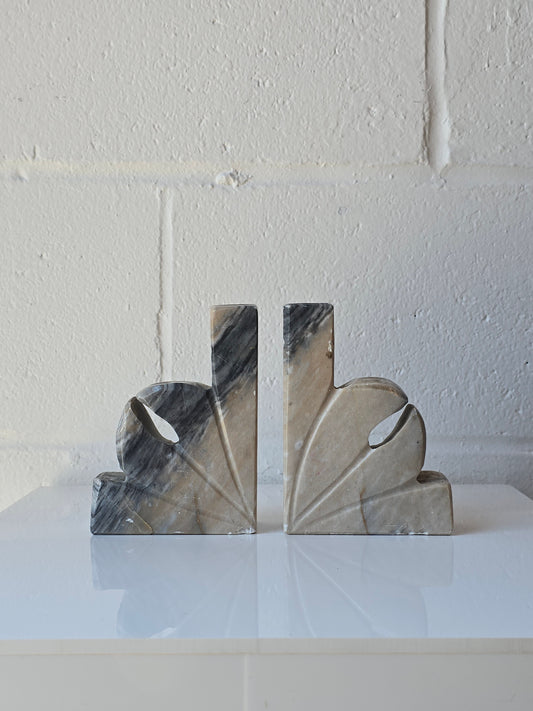 Lilly Marble Bookends