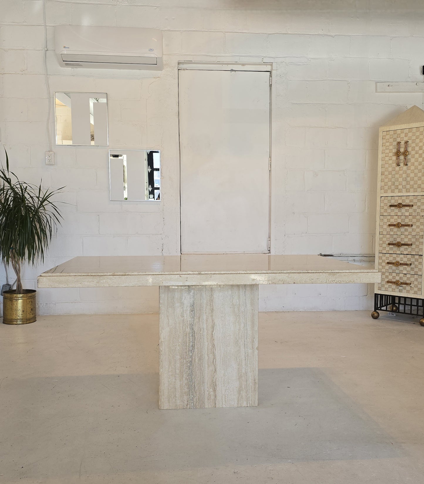 Travertine Dining Table